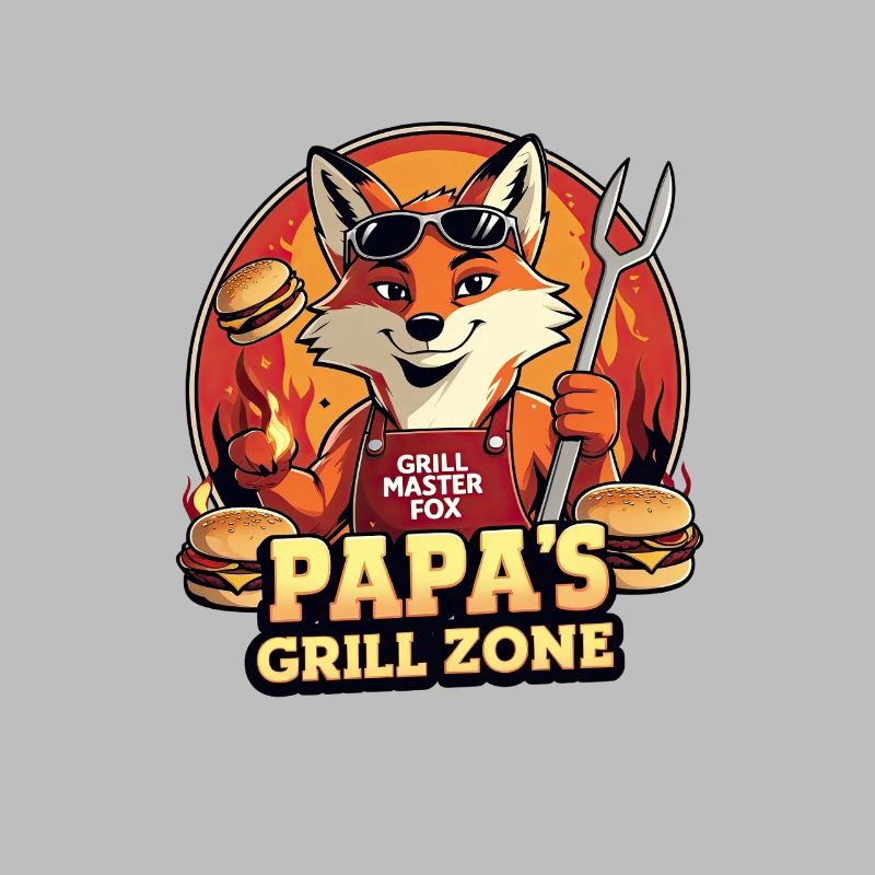 Grill fox for dad's barbecue zone