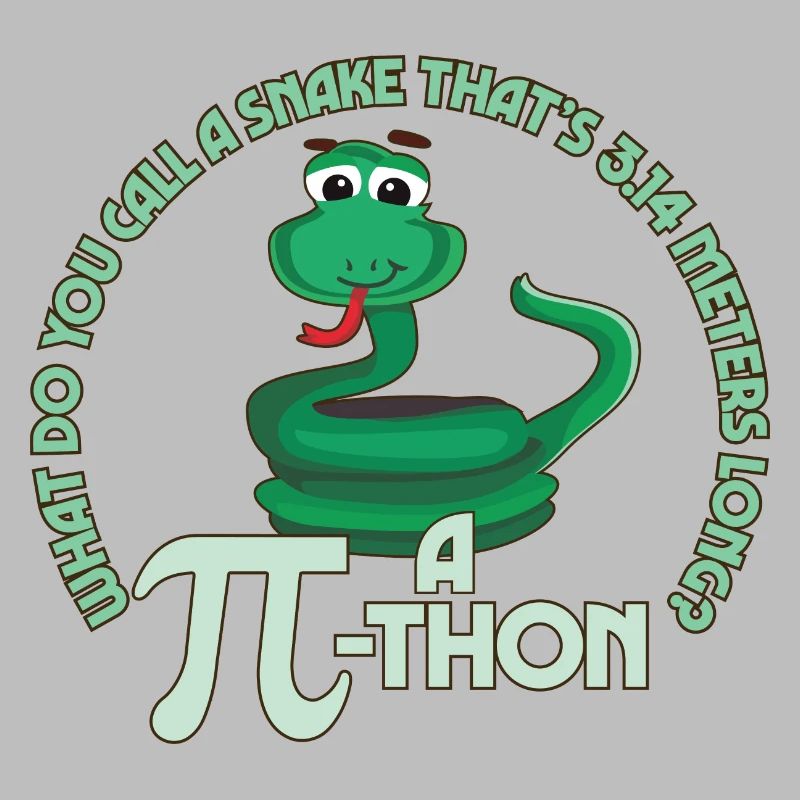 Math Pun Pi-thon Drôle Serpent Mathématiques Meme