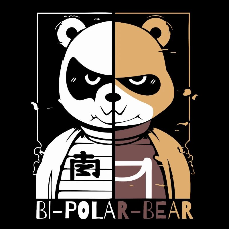 Bipolarer Polar Bär oder Eisbär