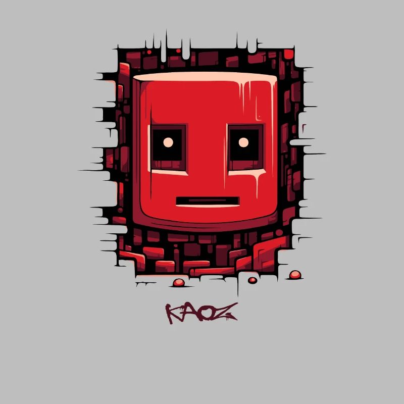 Cracked Surface: Robot Face