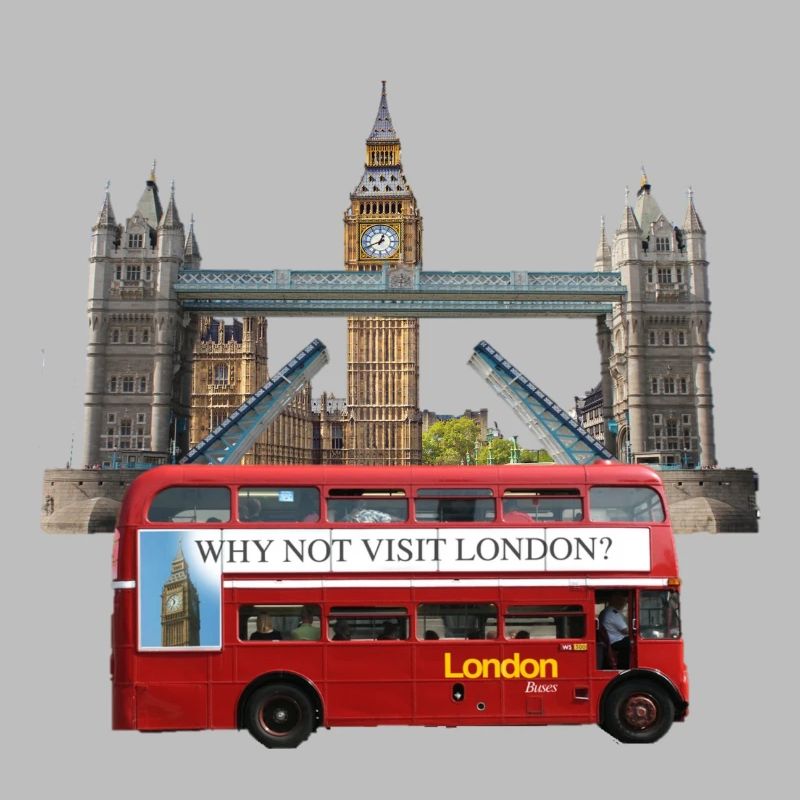 Collage de monuments de Londres