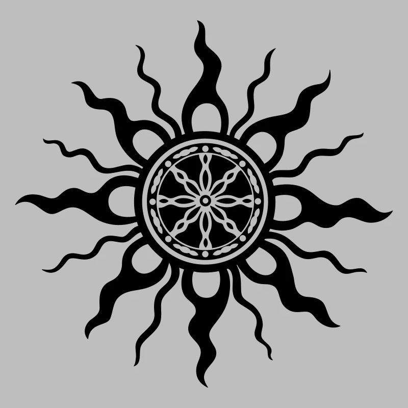 Conception d’ornement tribal du soleil