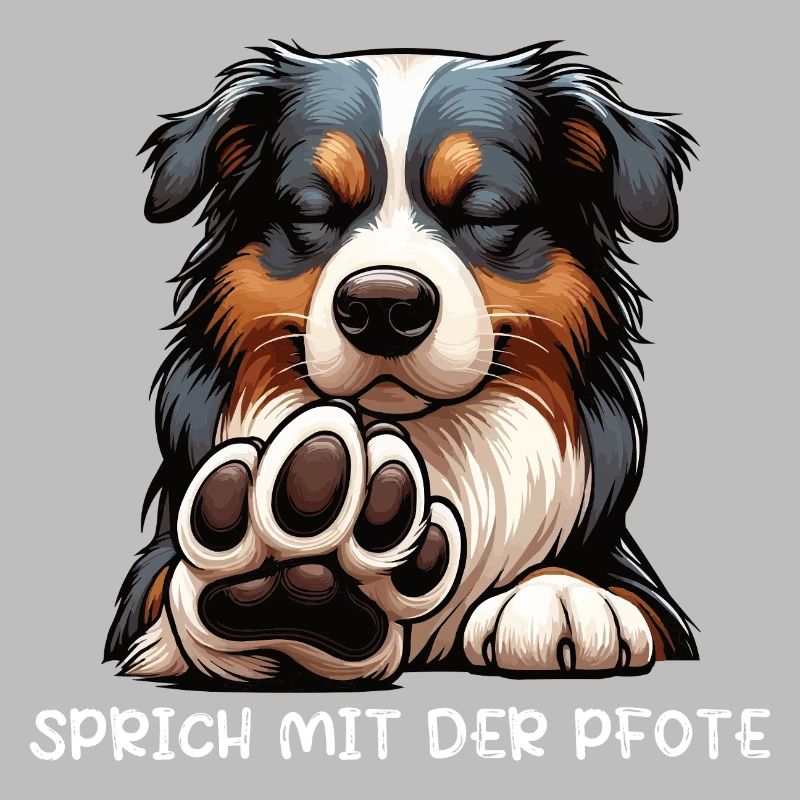 Sprich mit der Pfote Australian Shepherd Aussie 