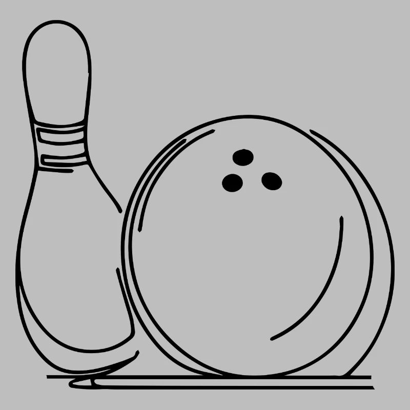 Boule et quille de bowling