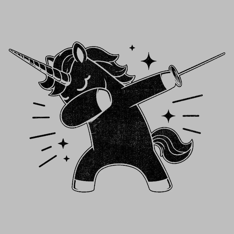 Doublage Licorne Escrimeur Épée Épée Épée Escrime Athlète