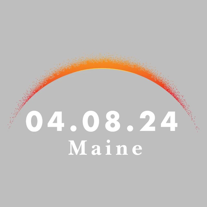 Total Solar Eclipse Path of Totality Maine April