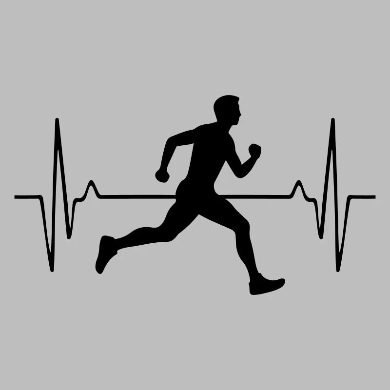 Running Marathon Man Pulse Frequency