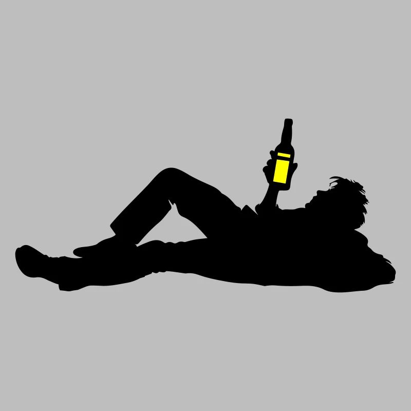 Drinking Bier Silhouette