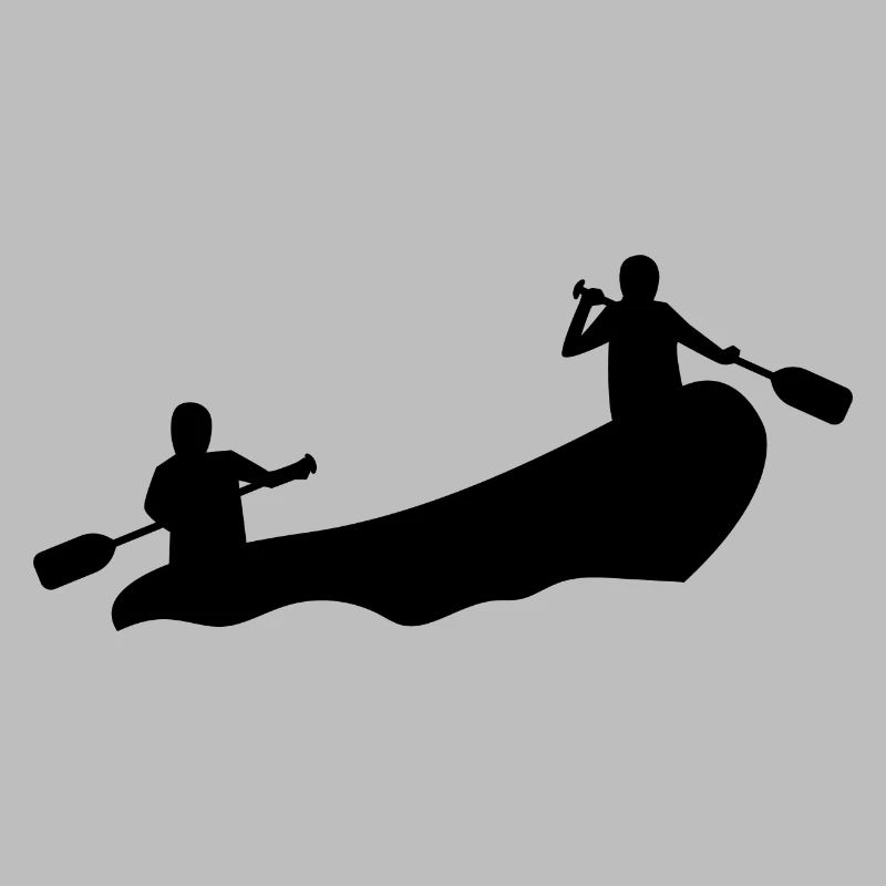Rafting Silhouette White Water Inflatable Boat River