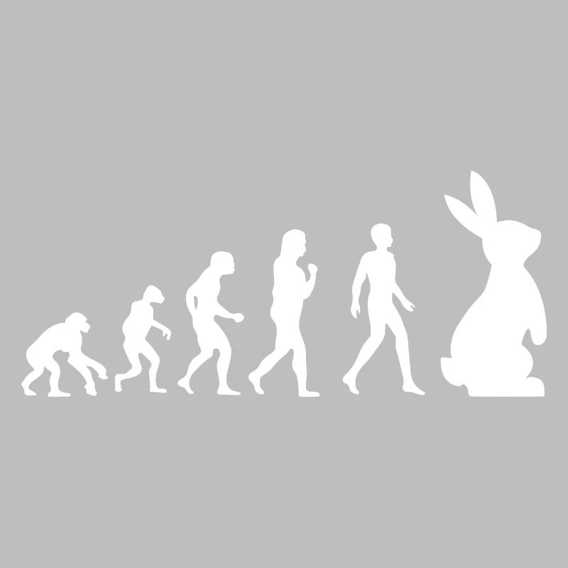 Evolution Easter Bunny Easter Gift Bunny Funny