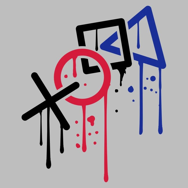 tropfen graffiti controller kontur cool X viereck