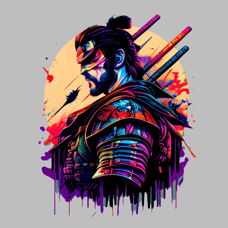 illustration Samurai Warrior Japan