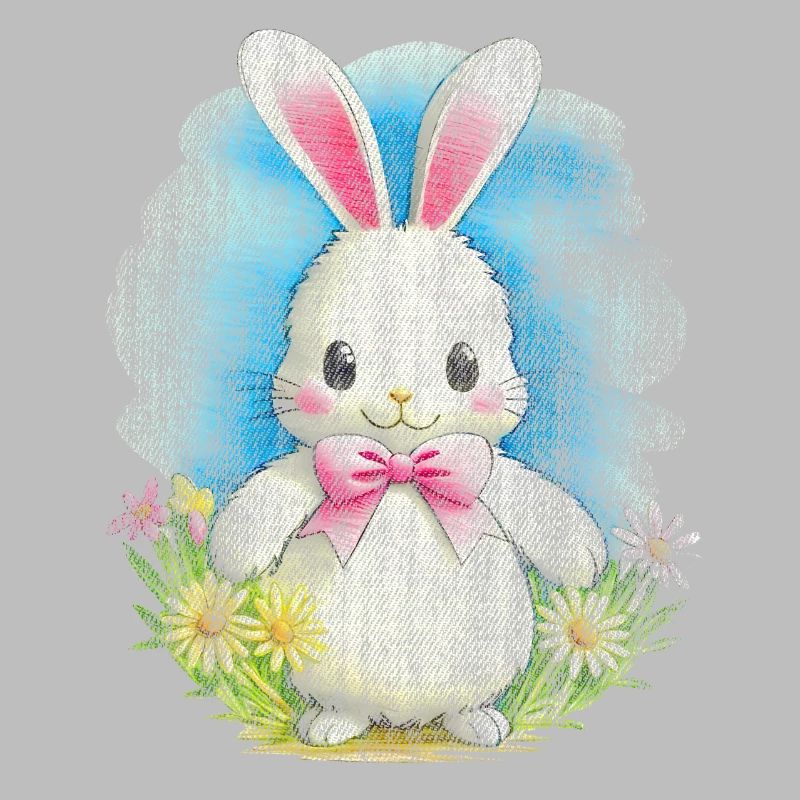 Weisser Hase Ostern