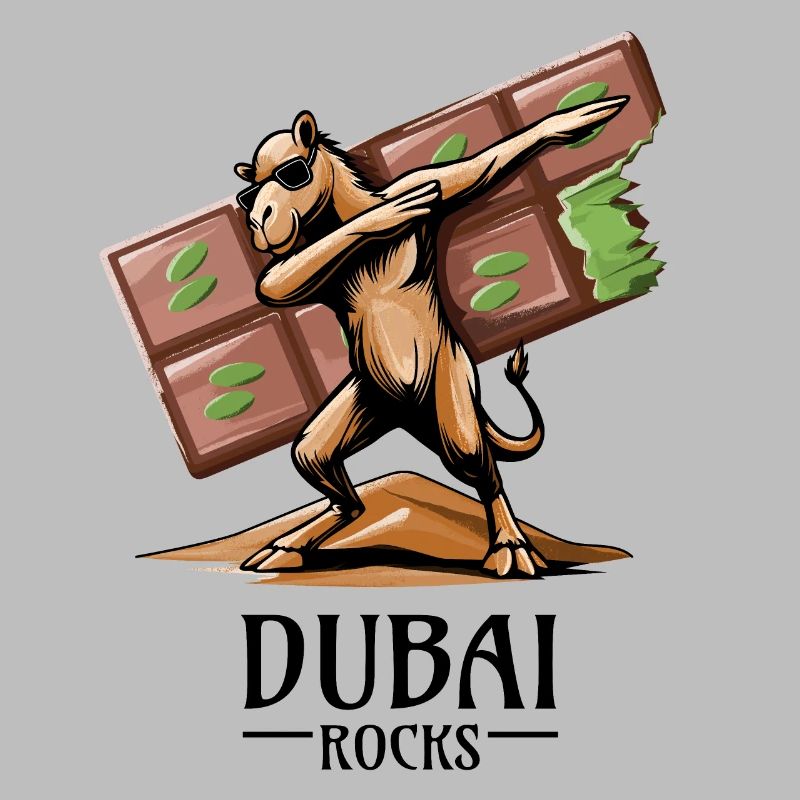 Dabbing dromedary and Dubai vibes