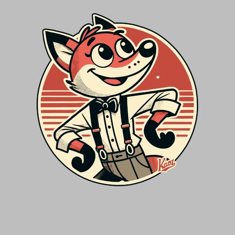 Funny and charming fox