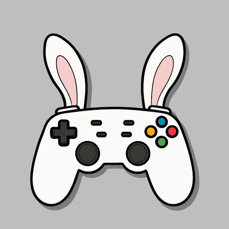 Easter Bunny Gamer Iconic Easter Gaming