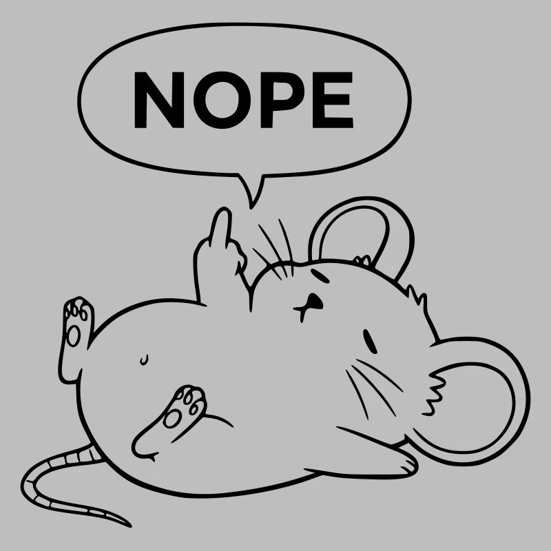 Nope Mouse | Cheeky middle finger statement