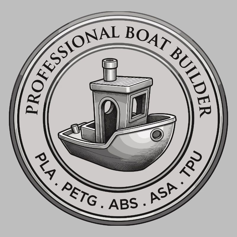 Constructeur professionnel de bateaux – Emblème d’impression 3D