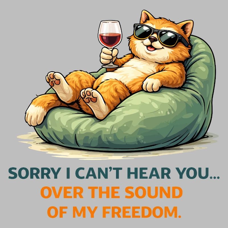 Relaxed Cat Wine Meme