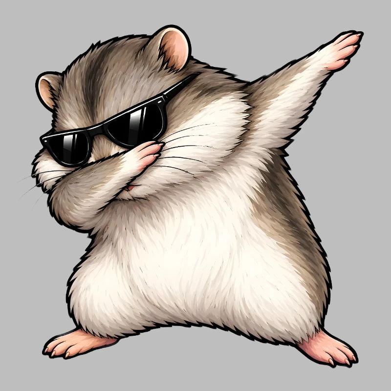 Dabbing Dschungarian Dwarf Hamster