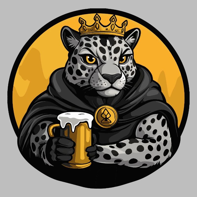 Leopard Bier Lustig