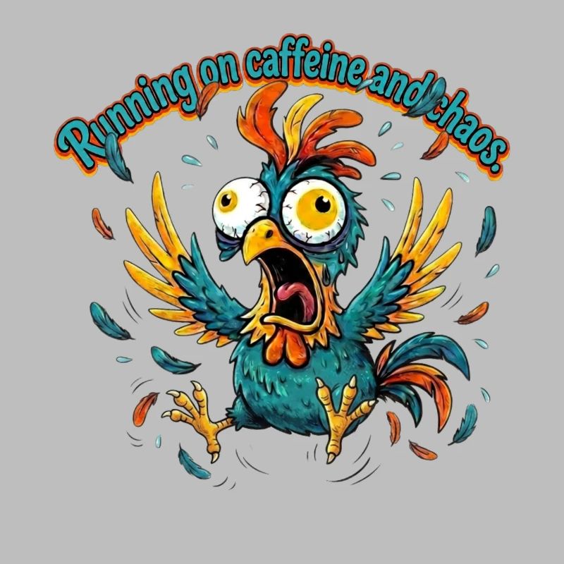 Kaffee und Chaos Hahn-Design