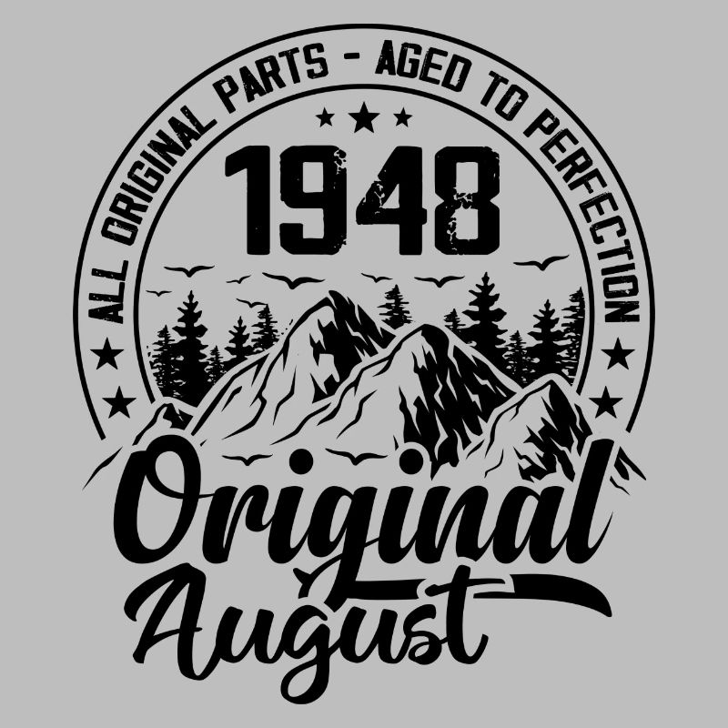 1948 August Original: 76 Years Anniversary Gift