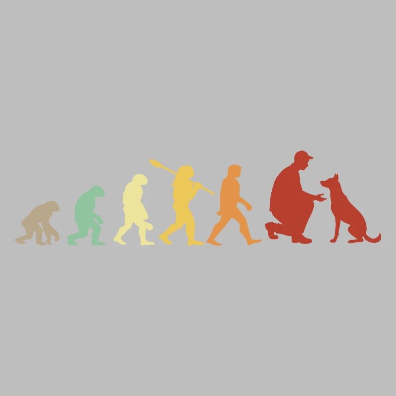 Evolution Funny Belgian Malinois Shepherd Dog