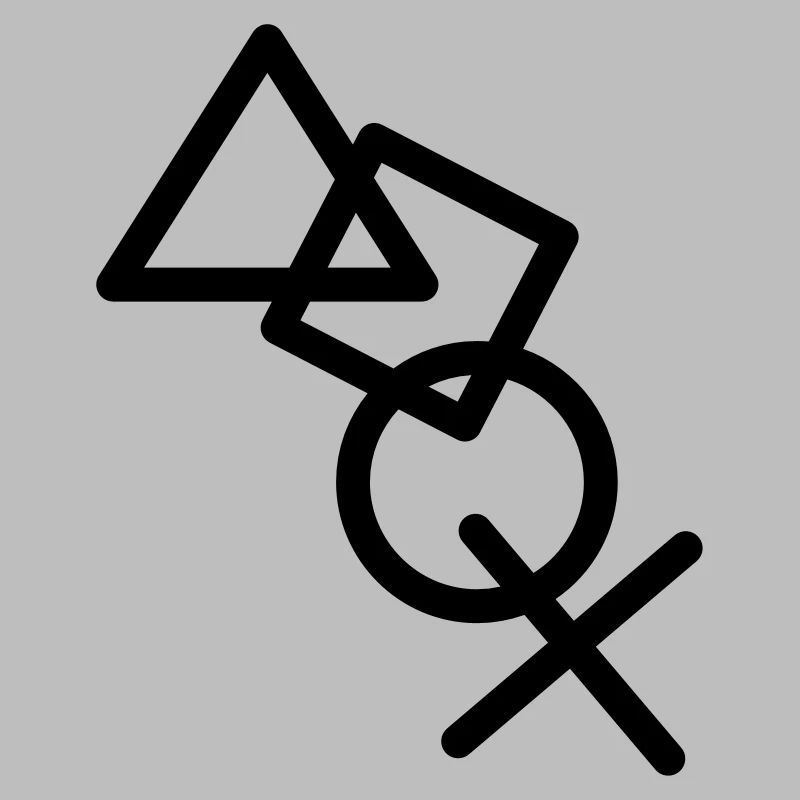 Cool X square triangle icons controller game kre