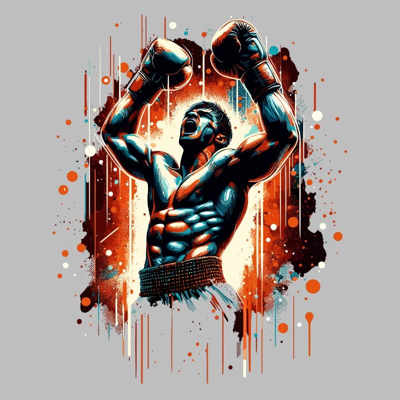 Boxer Victory Pose Victory Pose Boxing Gift