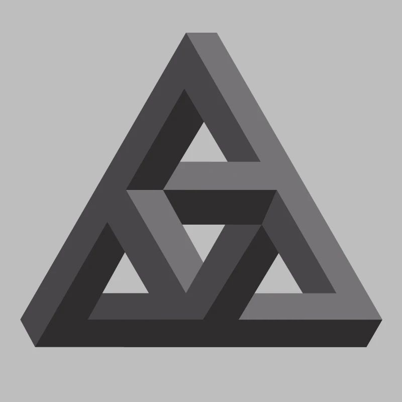 Abstract Geometry Pattern in Gray