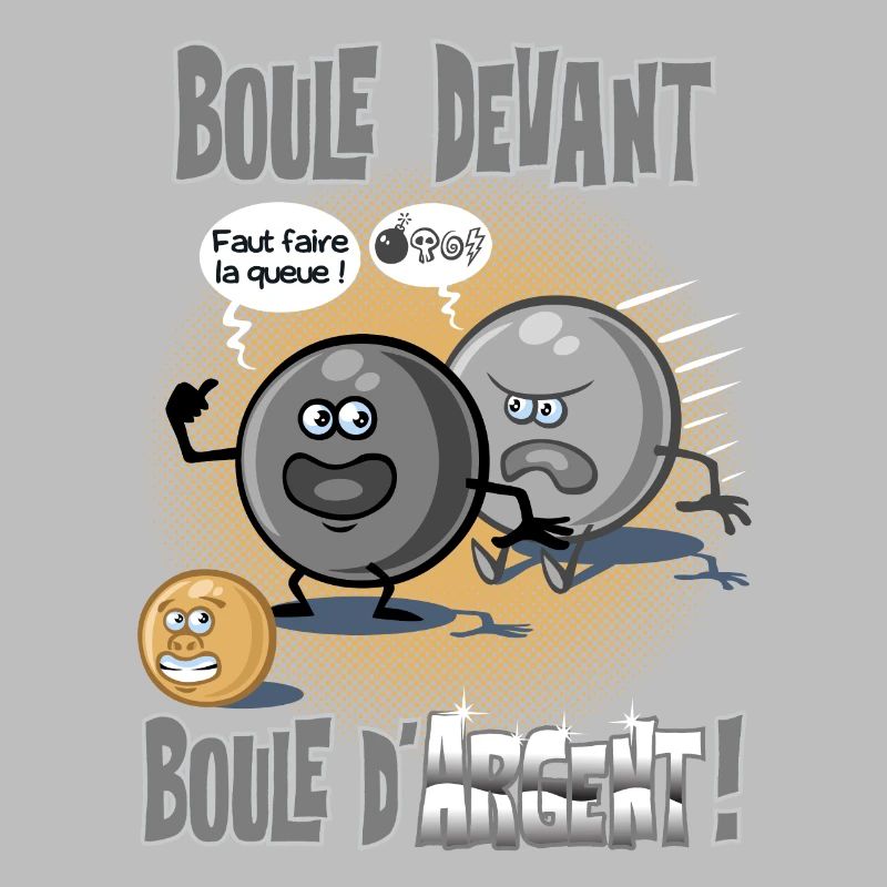 Boule devant boule d'argent
