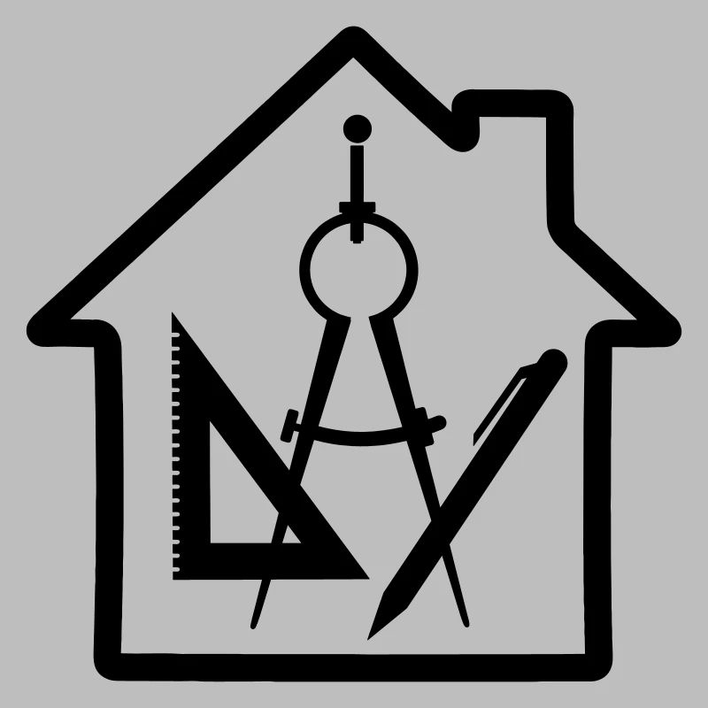 Logo Architect House Drawing