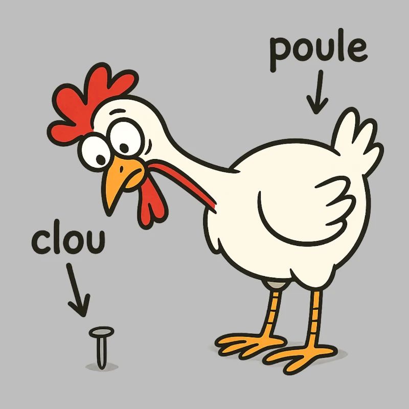 hen finding a nail