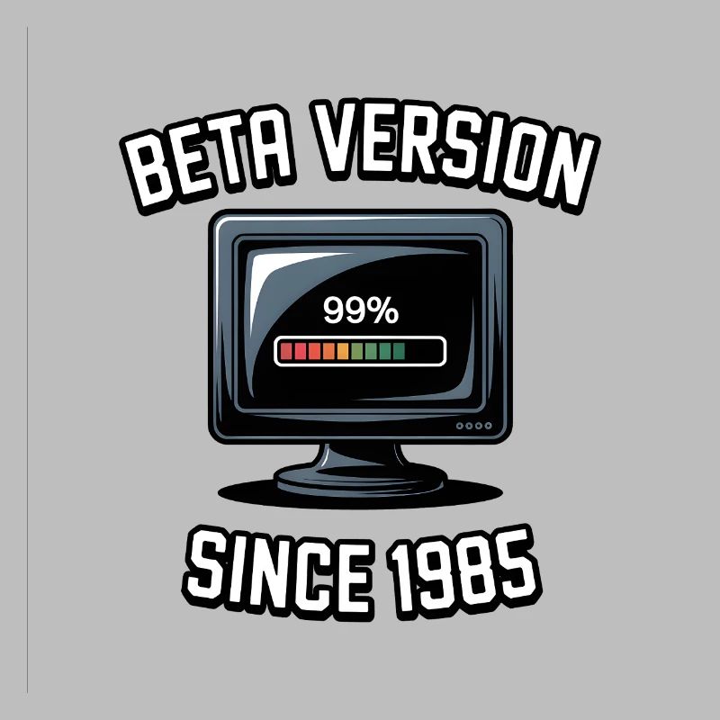 Retro Computer Progress Design