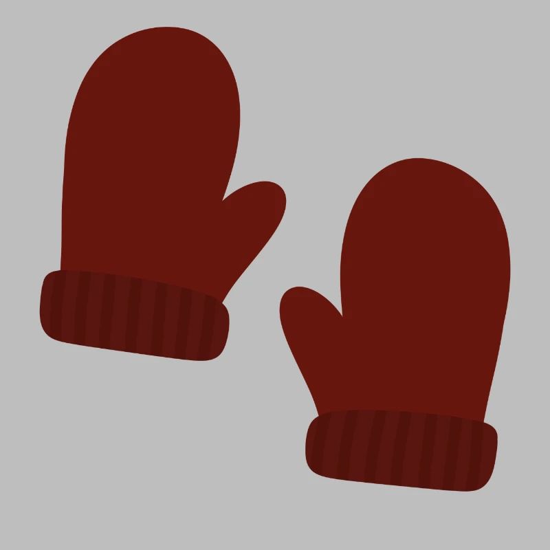 Illustration de mitaines d’hiver confortables