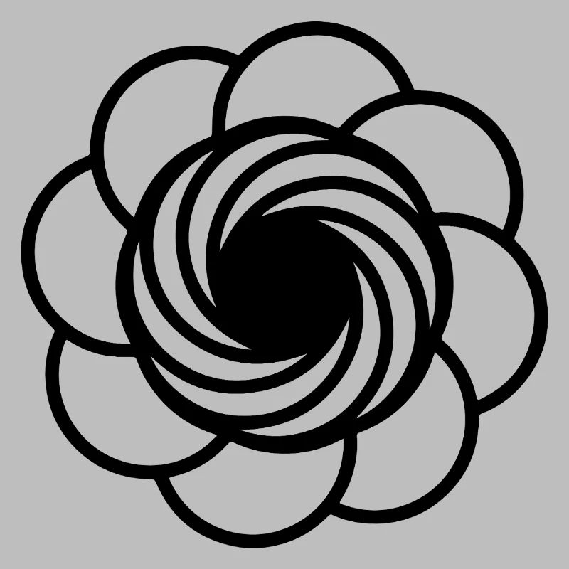 Kosmische Vortex-Blume
