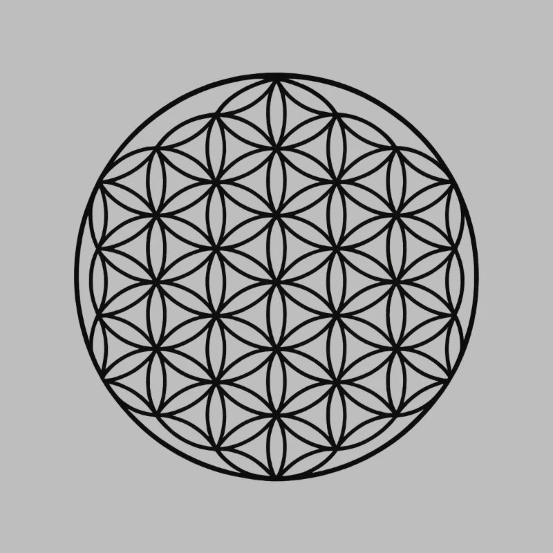 Conception de cercle de fleur de vie
