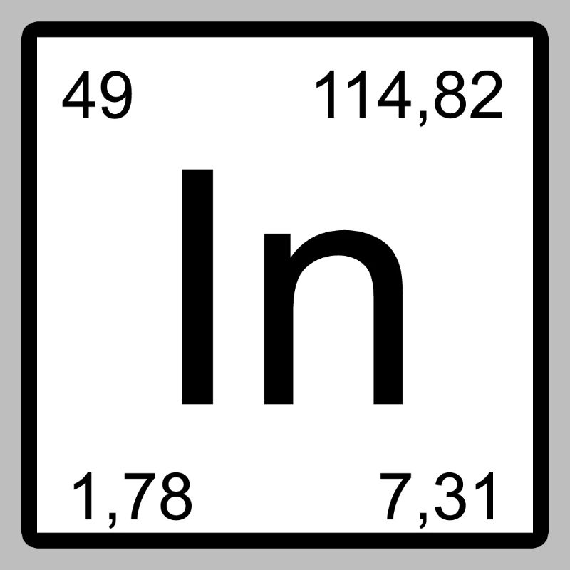 Indium Minimal Element Typography