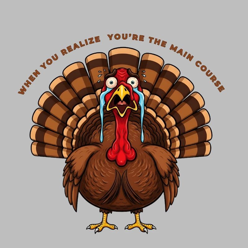 Drôle de design de dinde pour Thanksgiving