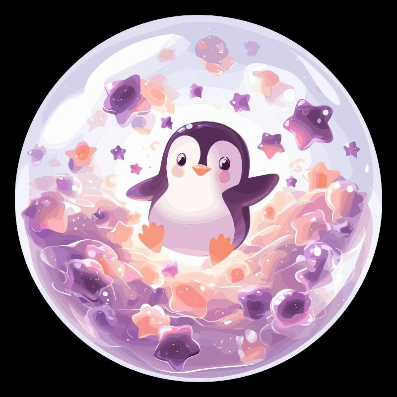 Penguin in bubble ball