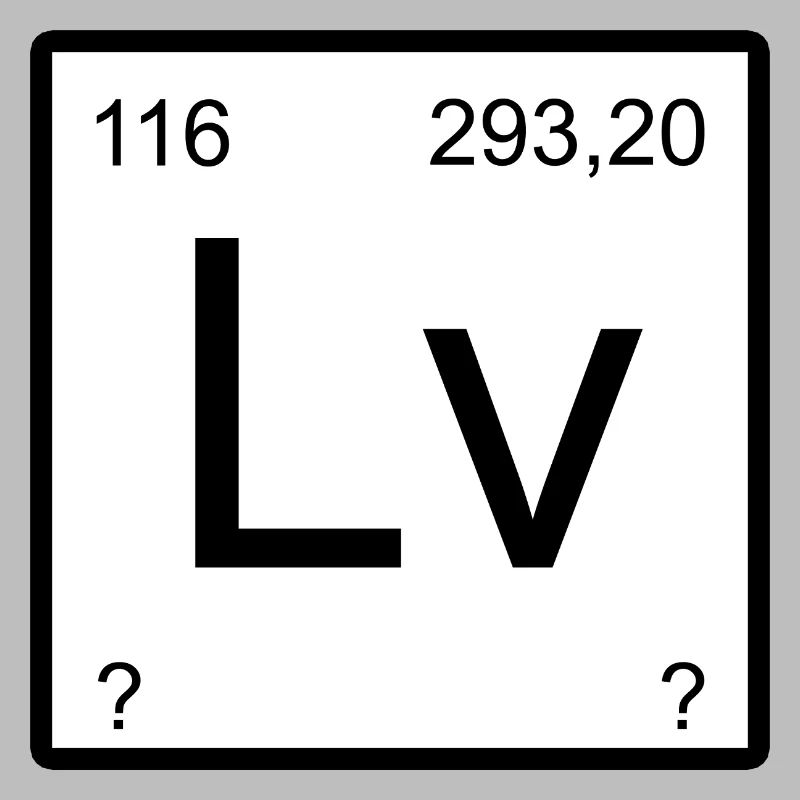 Livermorium Lv Element Square Design