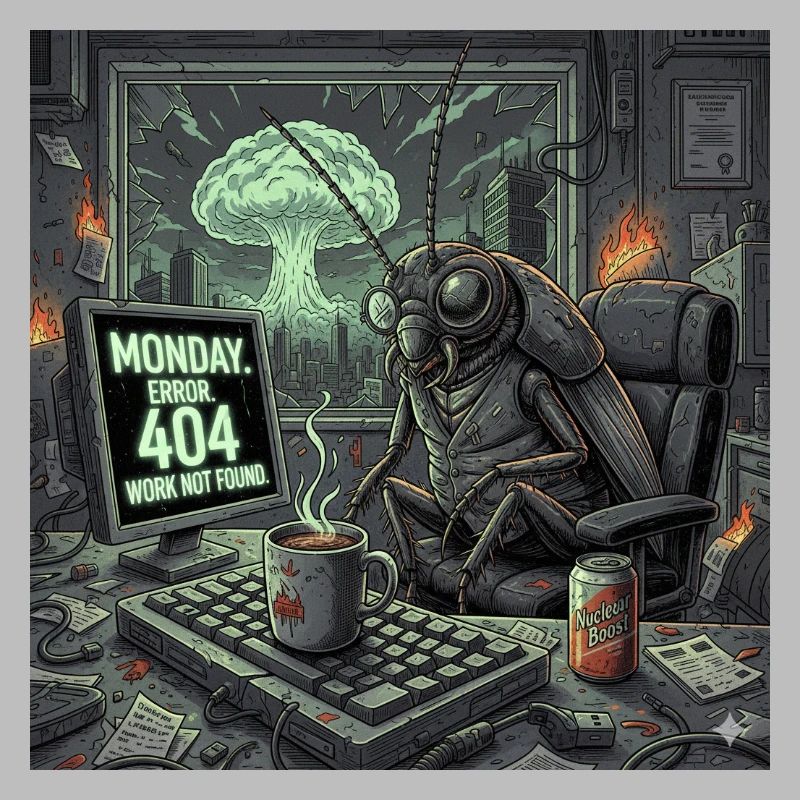 Lundi post-apocalyptique - Crise du bureau de Roach
