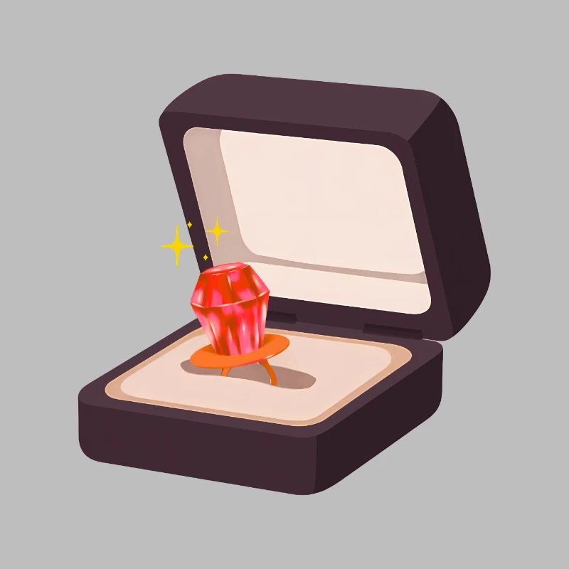 Candy Ring Proposal Engagement Marry Wedding