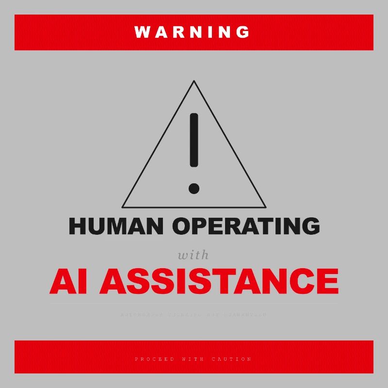 WARNING: HUMAN OPERATING WITH AI ASSISTANCE