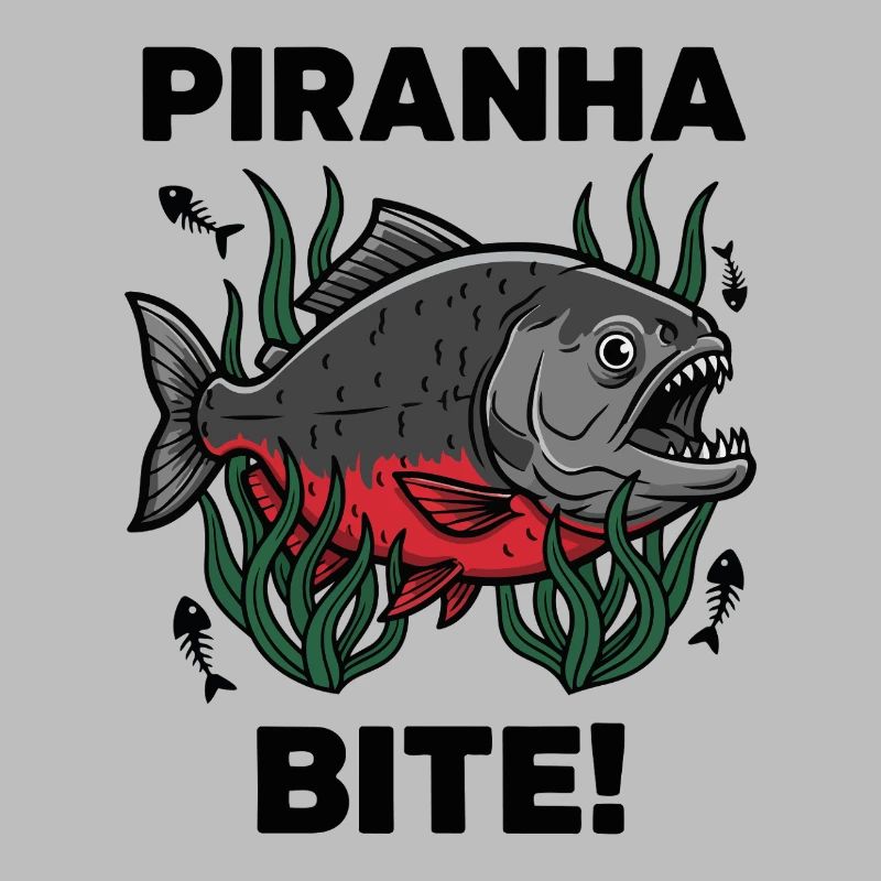 Red Piranha Bite Bite Fish