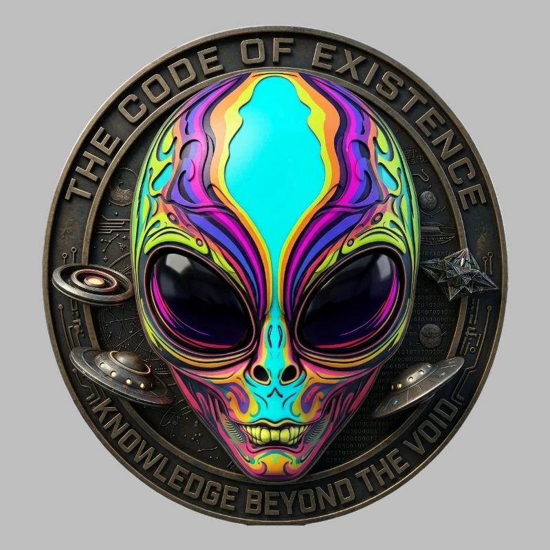 The Code of Existence Alien Sci-Fi Art