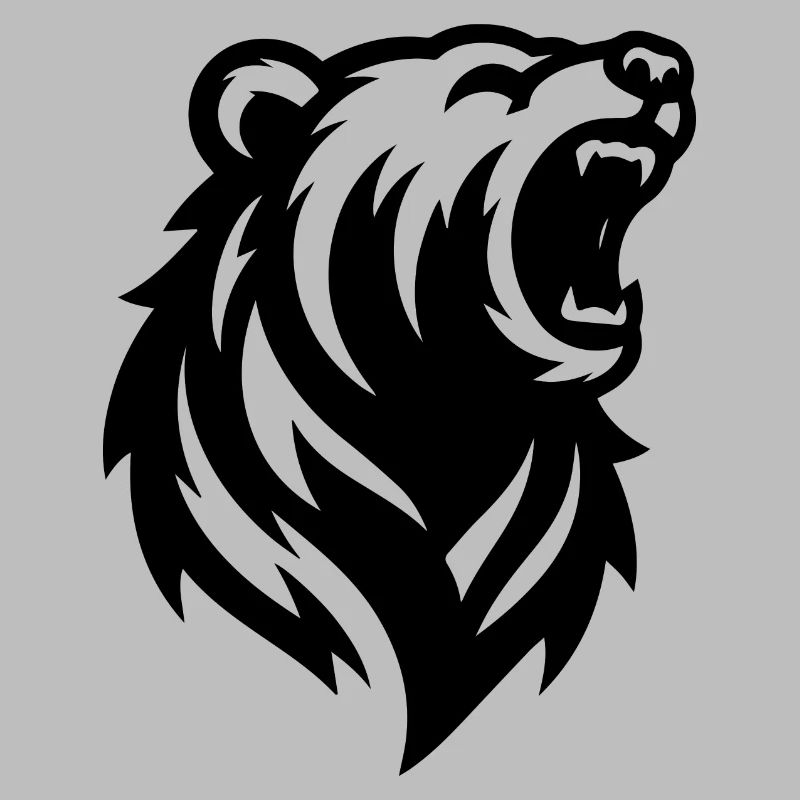A big roaring bear