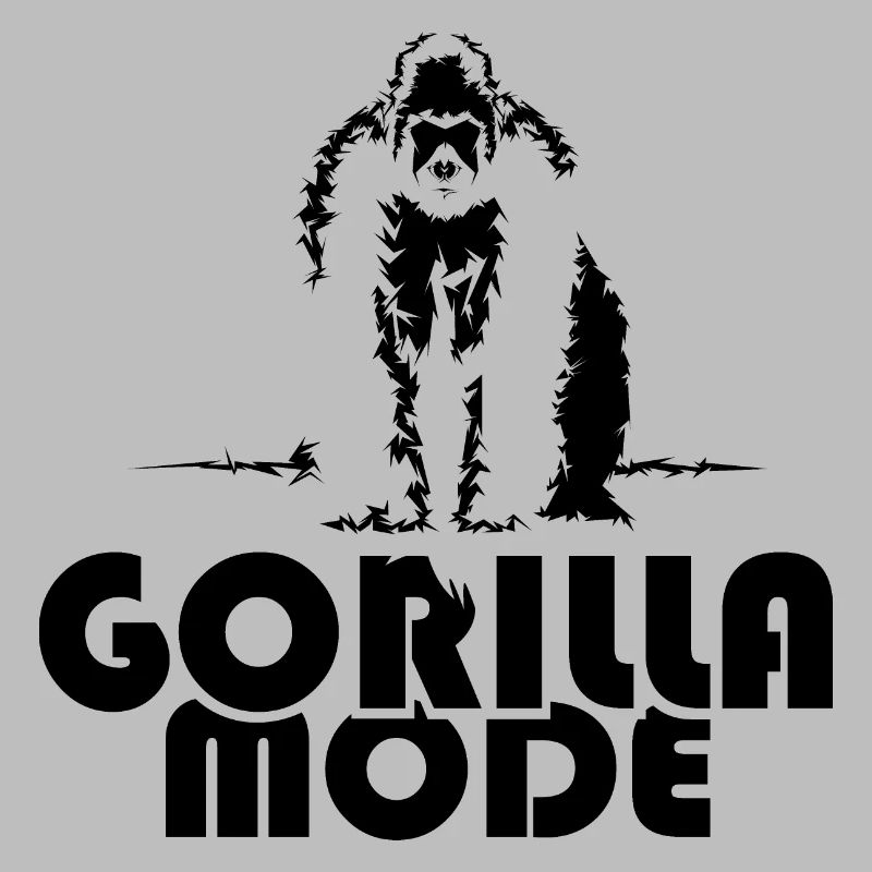 Gorilla Mode Affe Monkey Symbol Illustration