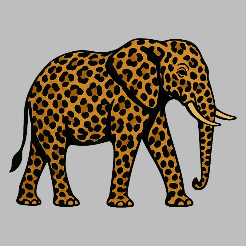 Leopard Elephant Pattern